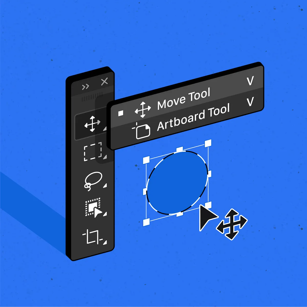 Какие 5 инструментов есть в Photoshop?